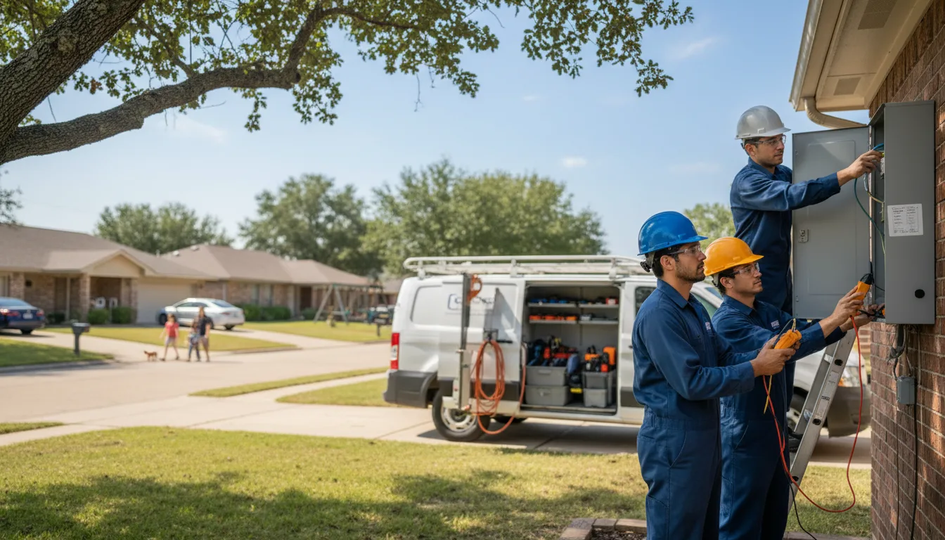 Certified electrician providing emergency electrical services in Rossville, IN